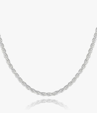 Gwen- Rope Like Real Chain Necklace - Stainless Steel 