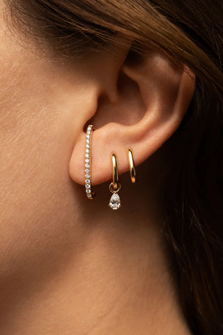 14K Lab Diamond Ear Cuff