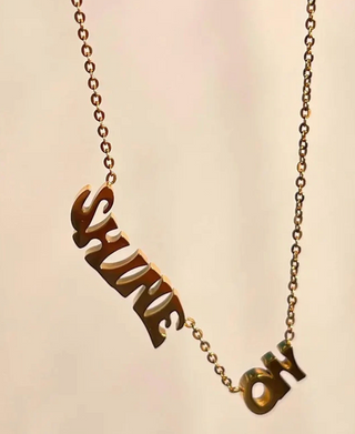 Shine ON. Name Plate Necklace