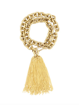 Fling- Fringe Waterproof Wrap Bracelet 18K Gold