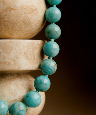 Été Beaded  Necklace with PVD sailor Clasp