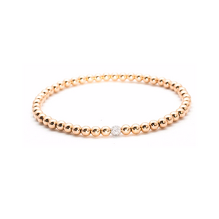 Gold Bead Stretch Bracelets with mini station