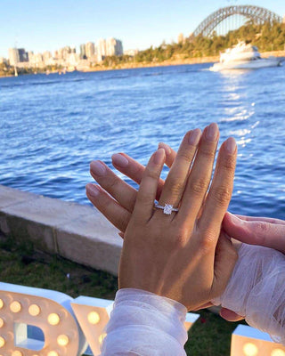 Chloe Cushion Lab Grown Engagement Ring