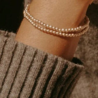 14 K Champagne - Steel Bead- Bracelets